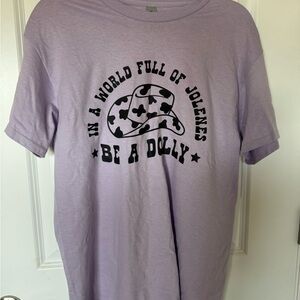 Dolly Parton Purple Graphic T-Shirt